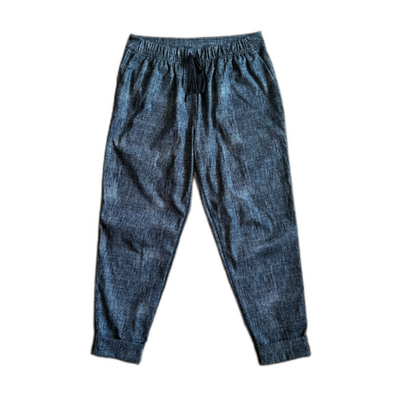 Lululemon Athletica Jet Crop Burlap Pattern Dune Relax Jogger Pants Women's Sz M - Picture 2 of 8